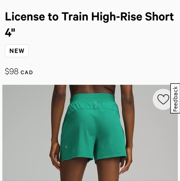 License to Train high rise short 4" - Picture 3 of 8